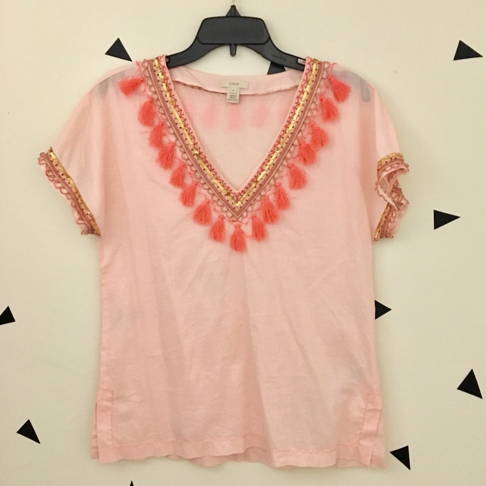 J. Crew Tassle Tunic
